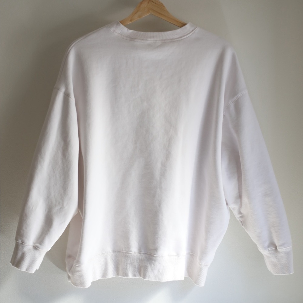 Vintage 2008 Victoria's Secret Rhinestone Logo Sweatshirt White Y2K Women's L - Picture 8 of 8